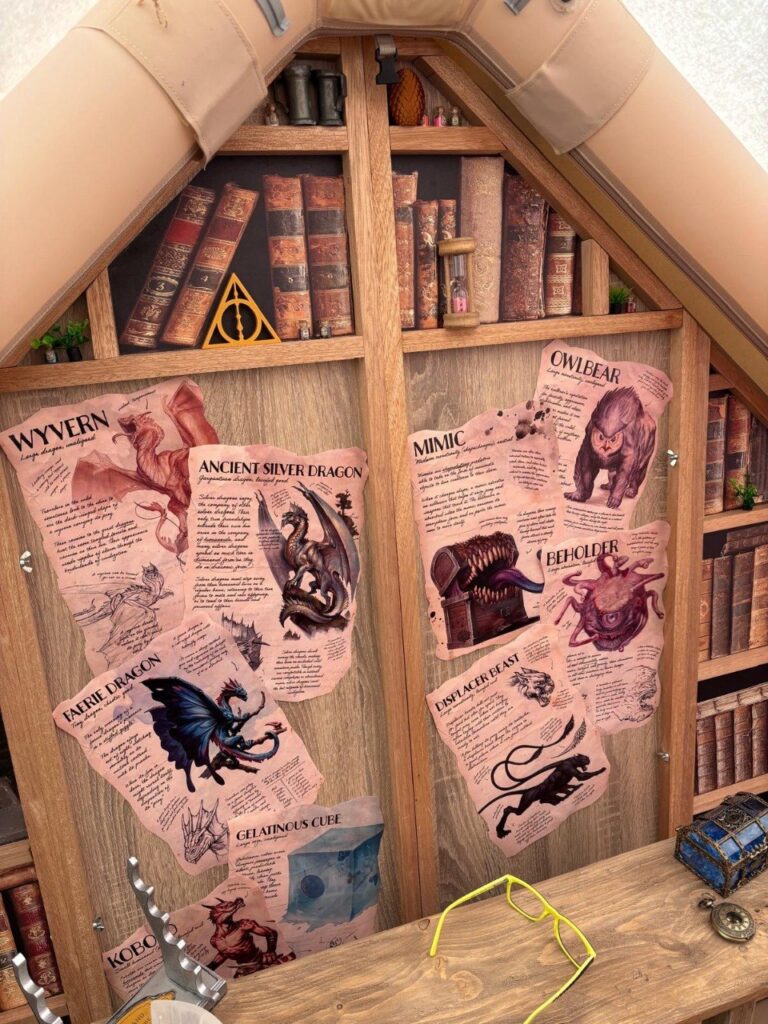 Escape room set up in the corner of a venue