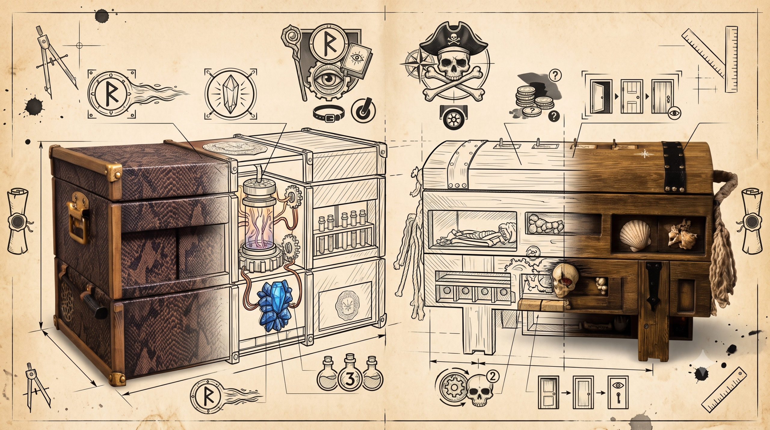 Mobiles Format: Wie Wizard’s Chest und Dead Man’s Chest aufgebaut sind